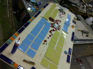 Broken Tile Table layout
